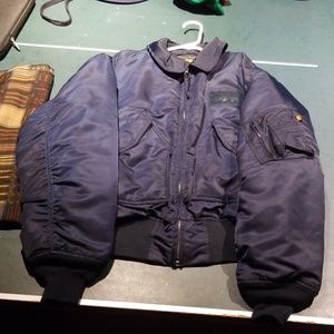 Alpha industries blue bomber
